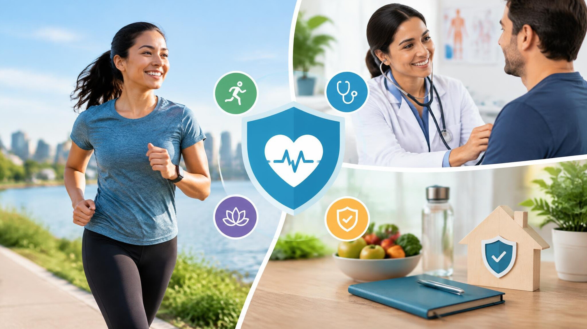 healthy lifestyle with insurance
